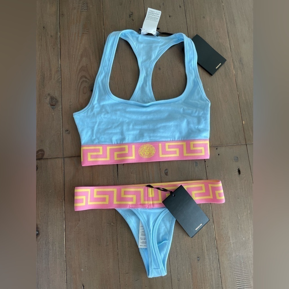 Versace topeka underwear in blue pastel pink NWT XS - Picture 4 of 6